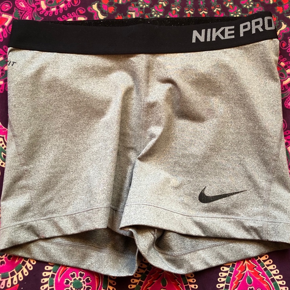 Medium Grey Nike Pro Shorts